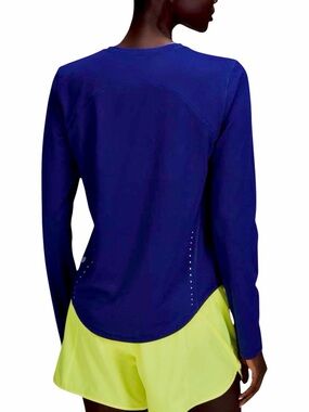 NWT – Lululemon – High Neck Running Training Long Sleeve Shirt Larkspur – Sz. 12